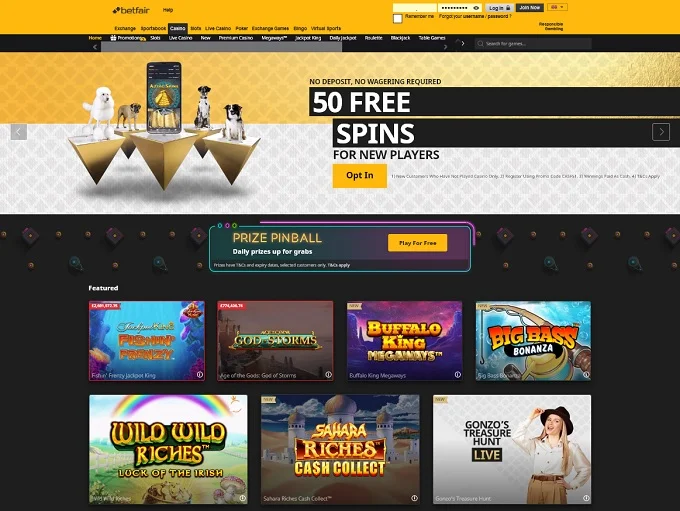 Betfair Casino Games Collection